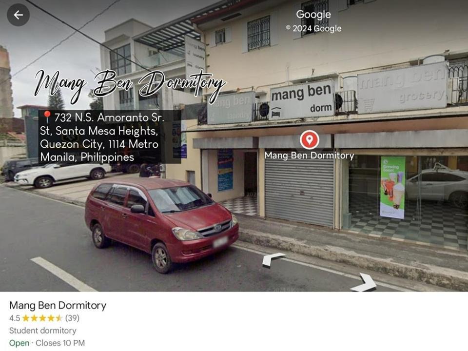 Mang Ben Dormitory Quezon City Exterior foto
